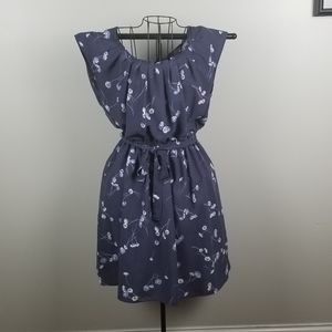 🎀LC Lauren Conrad Floral Blue Dress
